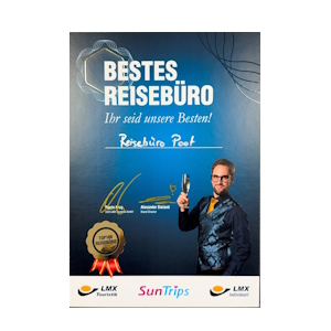 Certificaat LMX Top 100 reisbureau